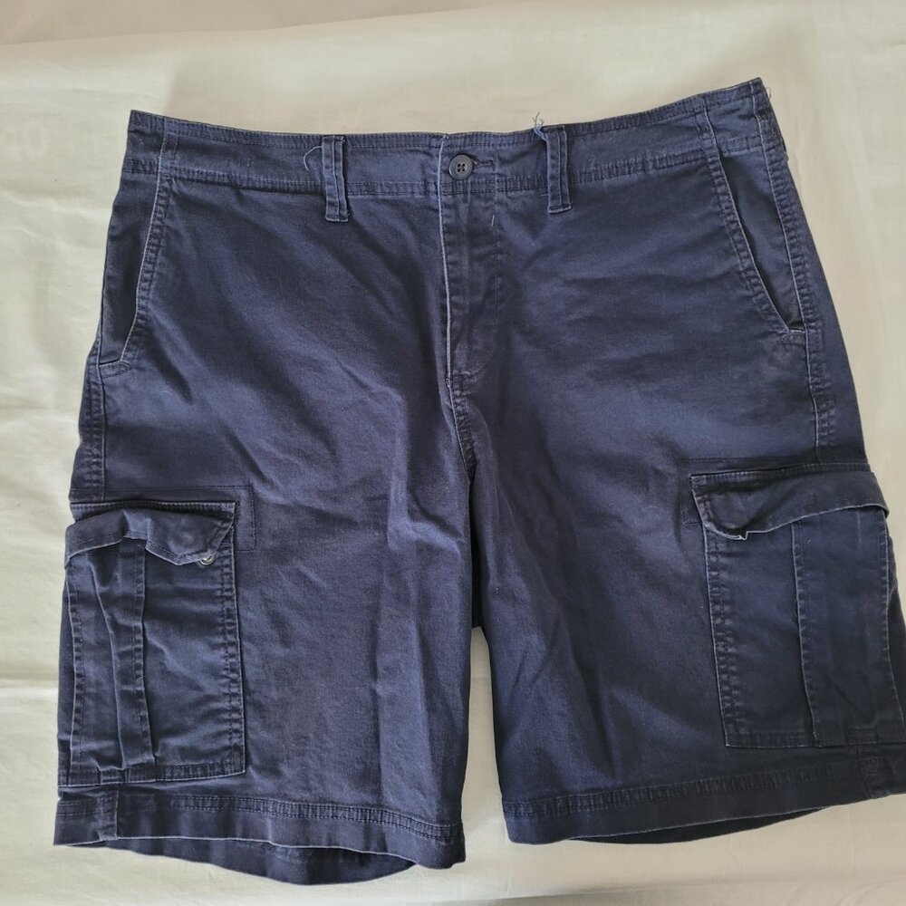 Blue Cargo Shorts Mens Size 36 Navy George